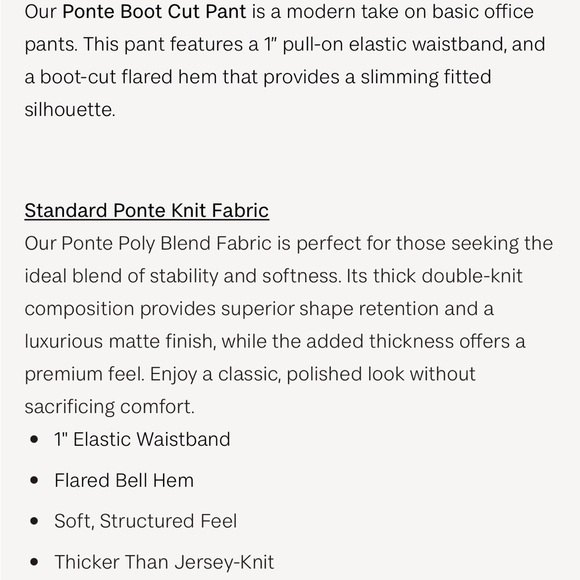 CLARA SUNWOO large Black Flair Knit blend pants. Never worn. Inseam 29 1/2. - Picture 8 of 8